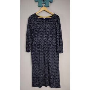 Boden Ophelia Dress Scattered Stars Cotton A-line Size 10L Librariancore